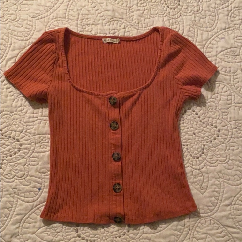 Orange Crop Top